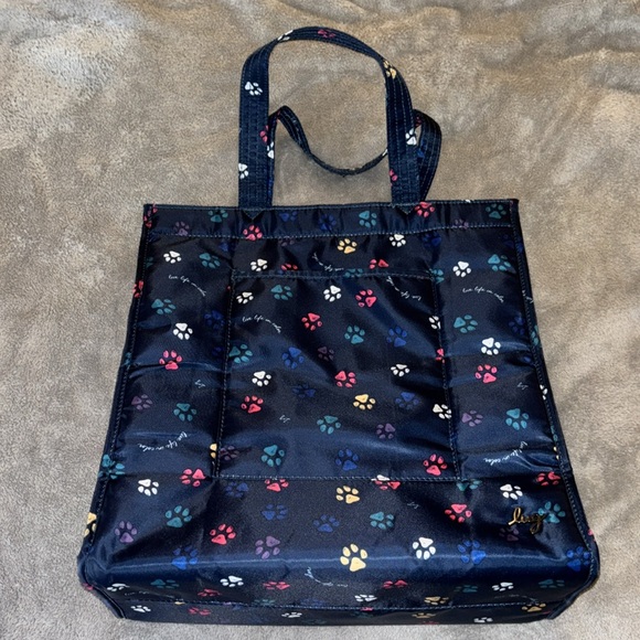 Lug Runner 1 piece Tote in Paws Navy - Picture 8 of 12